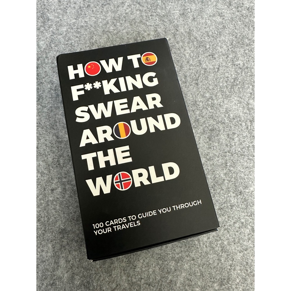 Gift Republic How To Swear Around The World 100 Cards Travel Gag Gift Set